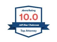 Avvo Rating 10.0 Jeff Alan Chabrowe Top Attorney